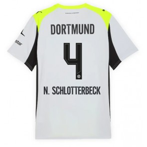 Lacne Muži Futbalové dres Borussia Dortmund Nico Schlotterbeck #4 2025-26 Krátky Rukáv - Preč